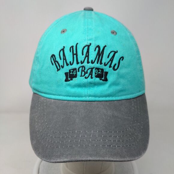Bahamas Strapback Hat Multi One Size Embroidered Colorblock 6 Panel - Picture 2 of 6